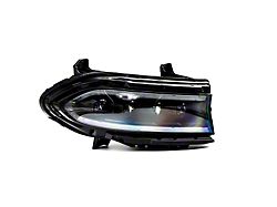 JC April LED Projector Headlights; Black Housing; Clear Lens (15-23 Charger)