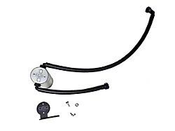 J&L 3.0 Oil Separator; Clear/Satin Anodized; Passenger Side (20-25 6.2L Corvette C8 Coupe)