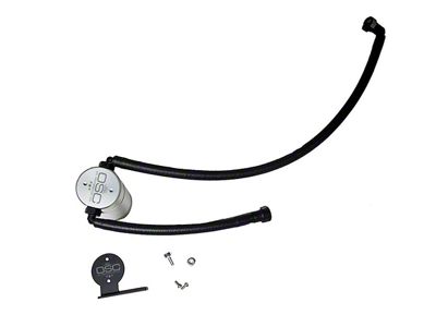 J&L 3.0 Oil Separator; Clear/Satin Anodized; Passenger Side (20-25 6.2L Corvette C8 Coupe)