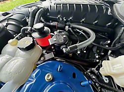 J&L 3.0 Oil Separator; Black Anodized; Driver Side (24-26 Mustang GT & Dark Horse w/ Whipple Supercharger)