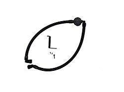 J&L 3.0 Oil Separator; Black Anodized; Driver Side (24-26 Mustang EcoBoost)