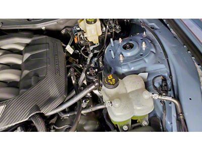 J&L 3.0 Oil Separator; Black Anodized; Passenger Side (2024 Mustang GT, Dark Horse)