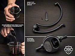 J&L 3.0 Oil Separator; Black Anodized; Passenger Side (24-26 Mustang GT, Dark Horse)