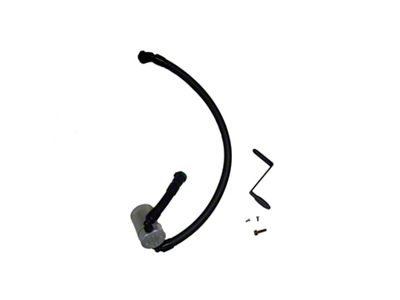 J&L 3.0 Oil Separator; Clear/Satin Anodized; Driver Side (24-26 Mustang GT & Dark Horse w/ Whipple Supercharger)