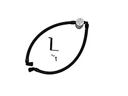 J&L 3.0 Oil Separator; Clear/Satin Anodized; Driver Side (24-26 Mustang EcoBoost)