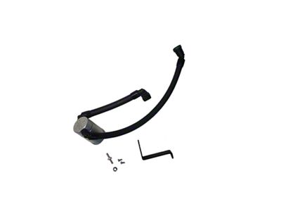 J&L 3.0 Oil Separator; Clear/Satin Anodized; Passenger Side (24-25 Mustang GT & Dark Horse w/ Whipple Supercharger)