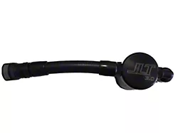 J&L 3.0 V2 Oil Separator; Black Anodized; Driver Side (05-10 Mustang GT)