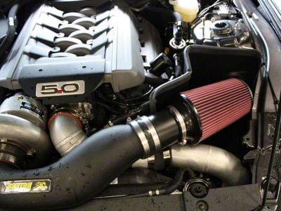 JLT Blow Through Air Box Intake with Red Oiled Filter (15-17 GT w/ Paxton or Vortech Supercharger)