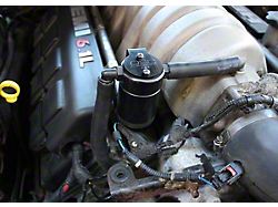 J&L 3.0 Oil Separator; Black Anodized; Passenger Side (08-10 6.1L HEMI Challenger)