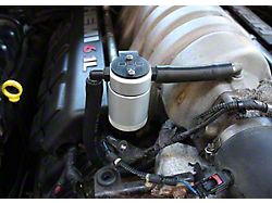 J&L 3.0 Oil Separator; Clear/Satin Anodized; Passenger Side (06-10 6.1L HEMI Charger)