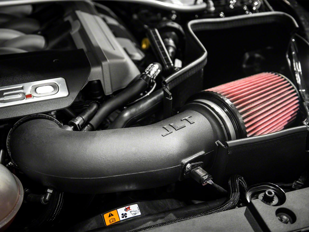 JLT Mustang Cold Air Intake with Red Oiled Filter CAIFMG15 (1517