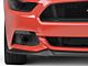 JLT Fog Light Delete Grille Bezels; Black (15-17 Mustang GT, EcoBoost, V6)