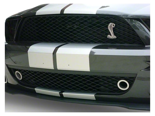 JLT Lower Grille Bezels; Silver (07-09 Mustang GT500)