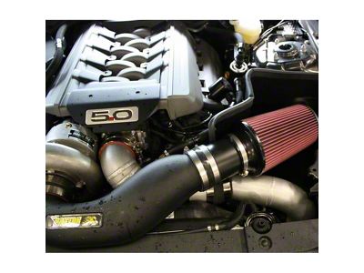 JLT Blow Through Air Box Intake with White Dry Filter (15-17 Mustang GT w/ Paxton or Vortech Supercharger)