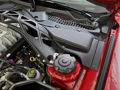 JLT Master Cylinder Cover; Textured Black (20-22 Mustang GT500)