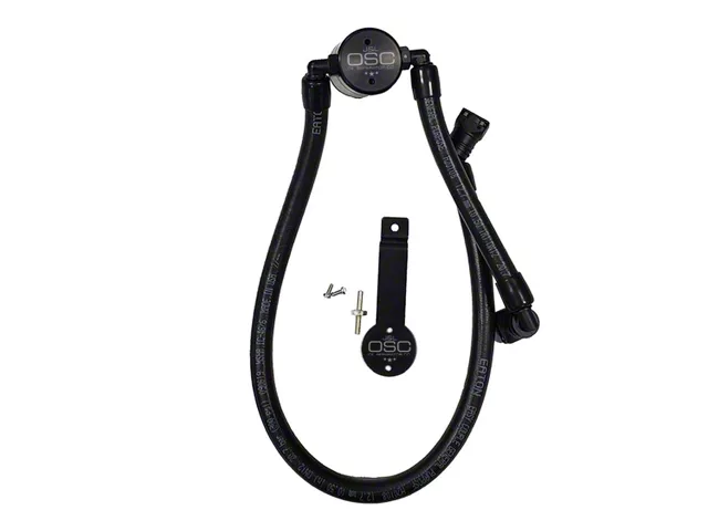 J&L 3.0 Oil Separator; Black Anodized; Passenger Side (11-14 Mustang GT)