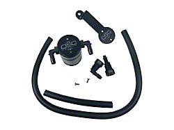 J&L 3.0 Oil Separator; Clear/Satin Anodized; Passenger Side (05-10 Mustang GT)