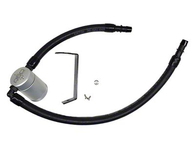 J&L 3.0 Oil Separator; Clear/Satin Anodized; Passenger Side (11-23 3.6L Challenger)