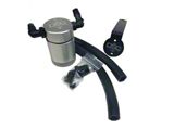 J&L 3.0 Oil Separator; Clear/Satin Anodized (99-04 Mustang Cobra, Mach 1)