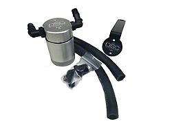 J&L 3.0 Oil Separator; Clear/Satin Anodized; Passenger Side (99-04 Mustang Cobra, Mach 1)