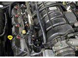 J&L 3.0 Oil Separator; Black Anodized; Passenger Side (09-23 5.7L HEMI Challenger)