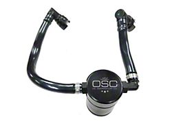 J&L 3.0 Oil Separator; Black Anodized; Passenger Side (18-23 Mustang GT)