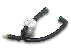 J&L 3.0 Oil Separator; Clear/Satin Anodized; Passenger Side (11-17 GT w/ FRPP, Roush or VMP Supercharger)