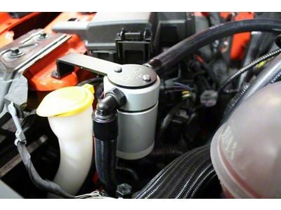 J&L 3.0 Oil Separator; Clear/Satin Anodized; Passenger Side (15-23 GT w/ Whipple Supercharger)