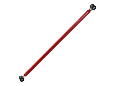 J&M Adjustable Steel Panhard Bar; Rod Poly/Poly Ends; Red (93-02 Camaro)