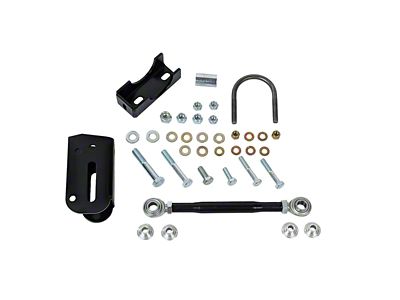 J&M Height Adjustable Panhard Bar Relocation Kit; Driver Side; Black (93-02 Camaro)