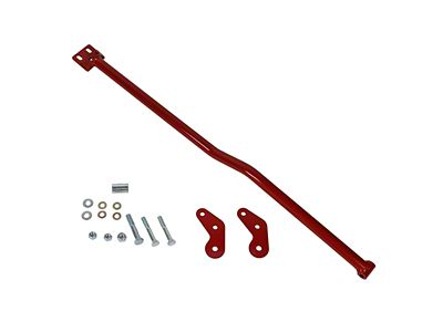 J&M Panhard Bar Relocation Kit; Red (93-02 Camaro)