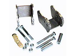 J&M Rear Lower Control Arm Relocation Brackets; Bare (93-02 Camaro)