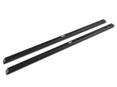 J&M Full Length Chassis Jacking Rails; Black (15-24 Mustang Fastback)