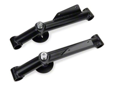 J&M Street/Race Weight Jack Rear Lower Control Arms; Black (99-04 Mustang, Excluding Cobra)