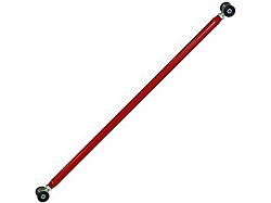 J&M Adjustable Steel Panhard Bar; Rod Poly/Poly Ends; Red (05-14 Mustang)