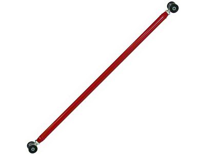 J&M Adjustable Steel Panhard Bar; Rod Poly/Poly Ends; Red (05-14 Mustang)