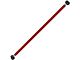 J&M Adjustable Steel Panhard Bar; Rod Poly/Poly Ends; Red (05-14 Mustang)