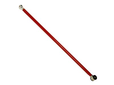 J&M Adjustable Steel Panhard Bar; Rod Poly/Rod Combo; Red (05-14 Mustang)