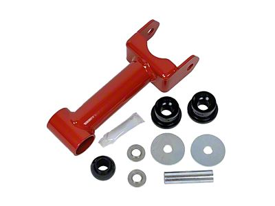 J&M Non-Adjustable Rear Upper Control Arm; Red (05-10 Mustang)