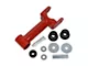 J&M Non-Adjustable Rear Upper and Lower Control Arms; Red (05-10 Mustang)
