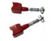 J&M Race Adjustable Rear Upper Control Arms with Chrome-Moly Rod Ends; Red (79-04 Mustang, Excluding 99-04 Cobra)