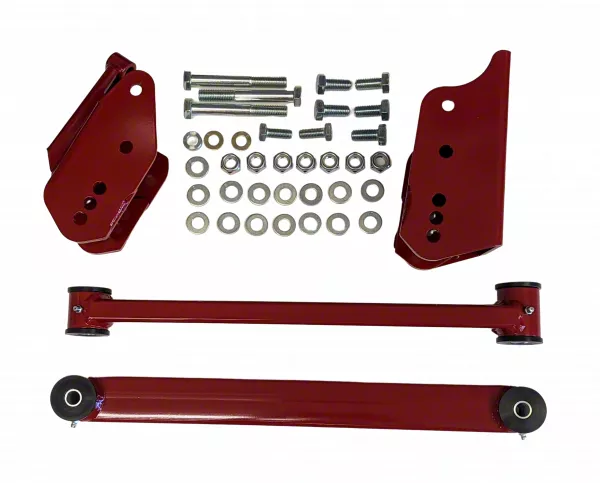 J&M Mustang Rear Upper Control Arm Mount; Red 23986R (05-10