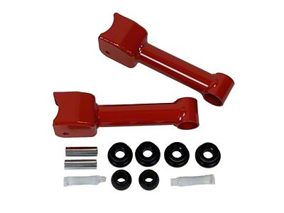 J&M Street Rear Upper Control Arms; Red (79-04 Mustang, Excluding 99-04 Cobra)