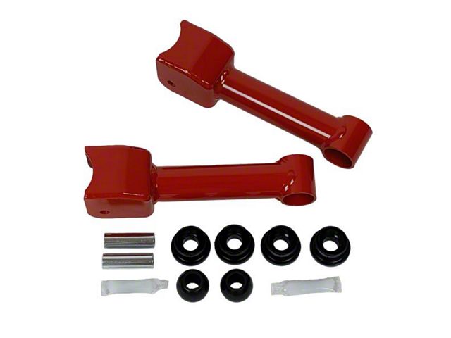 J&M Street Rear Upper Control Arms; Red (79-04 Mustang, Excluding 99-04 Cobra)