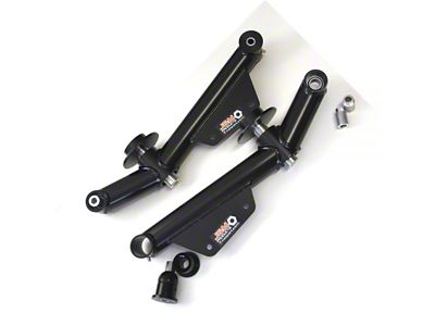J&M Street/Race Weight Jack Rear Lower Control Arms; Red (79-98 Mustang)