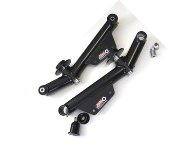 J&M Street/Race Weight Jack Rear Lower Control Arms; Red (99-04 Mustang, Excluding Cobra)