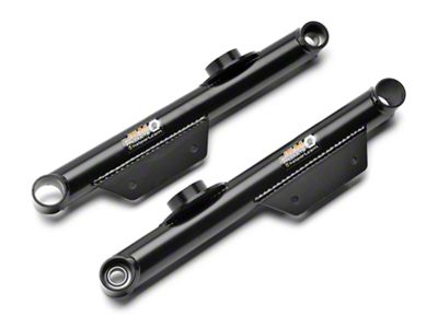 J&M Street/Race Rear Lower Control Arms; Black (99-04 Mustang, Excluding Cobra)