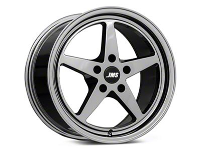 JMS Avenger Series Black Chrome Wheel; Rear Only; 17x10; 20mm Offset (06-10 RWD Charger)