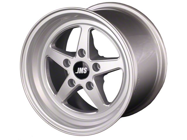 JMS Avenger Series Silver Clear with Diamond Cut Wheel; Rear Only; 17x10 (06-10 RWD Charger)