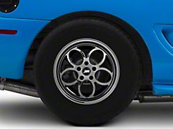 JMS Savage Series Black Chrome Wheel; Rear Only; 15x10; 29mm Offset (06-10 RWD Charger)